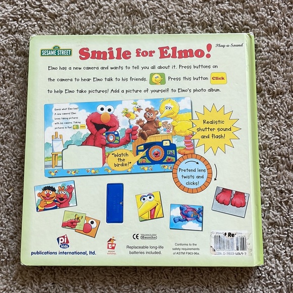 Smile for Elmo Board Book (Play a Sound) - Picture 3 of 3